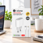 iStone 20W PD Hızlı Şarj Adaptörü + Type-C to Lightning Kablo