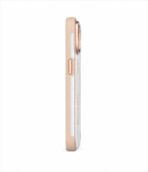 iPhone 15 Uyumlu Şeffaf MagSafe Kılıf – Bej Detaylı - Görsel 2